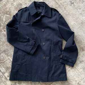 Wool Lined BR Mens Rain Jacket- Dark Blue